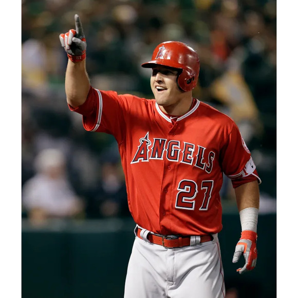 Mike Trout Los Angeles Angels Rookie Year Jersey Sz. 50 Large Majestic Deadstock - Picture 10 of 16
